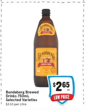 IGA Bundaberg Brewed Drinks 750mL offer