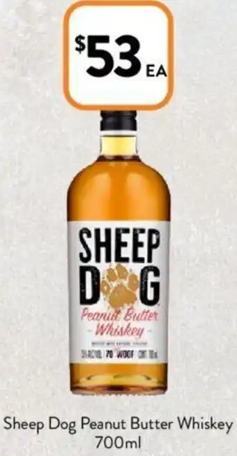 Foodworks Sheep Dog Peanut Butter Whiskey offer