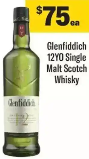 Liquorland Glenfiddich 12YO Single Malt Scotch Whisky offer