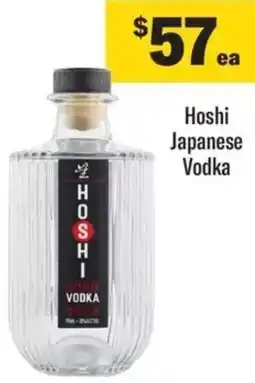 Liquorland Hoshi Japanese Vodka offer