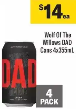 Liquorland Wolf Of The Willows DAD Cans offer
