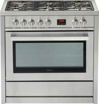 The Good Guys Technika 90cm Dual Fuel Upright Cooker offer