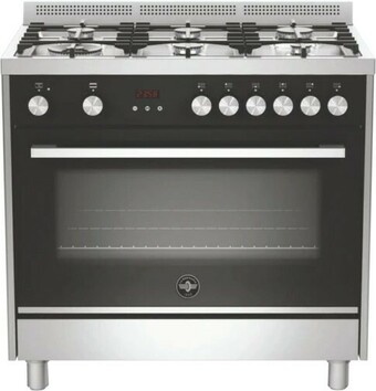 The Good Guys La Germania Futura Dual Fuel 90cm Upright Cooker offer