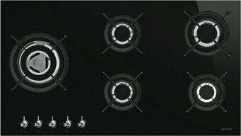 The Good Guys Smeg 90cm Classic Gas on Glass Cooktop offer