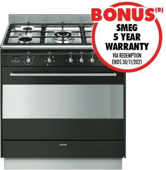 The Good Guys Smeg 90cm Freestanding Cooker offer