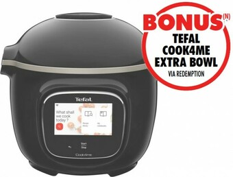 The Good Guys Tefal Cook4Me Touch Wi-Fi - Black offer