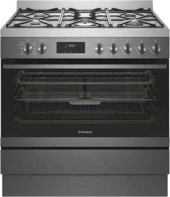 The Good Guys Westinghouse 90cm Dual Fuel Pyrolytic Upright Cooker offer
