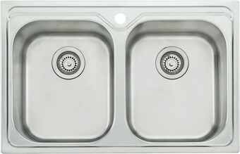 The Good Guys Oliveri Diaz Universal Double Bowl Sink offer