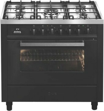 The Good Guys ILVE 90cm Dual Fuel Upright Cooker - Graphite offer