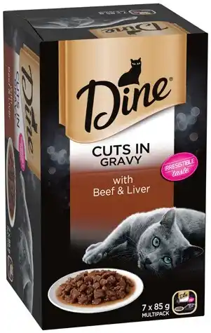 IGA Dine Wet Cat Food 7x85g Selected Varieties offer