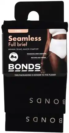 Coles Bonds Women's Seamless Full Brief 2 Pack offer