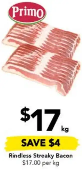 Drakes Rindless Streaky Bacon offer