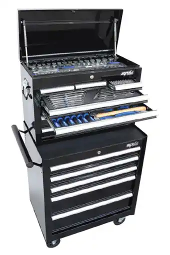 Sp tools 206 piece metric/ sae toolkit 12 drawer custom
