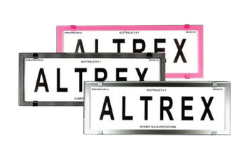 Altrex car number plate protectors