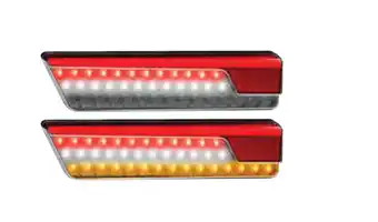 Auto One Led autolamps 355 series rear led combination tail lights - chrome offer