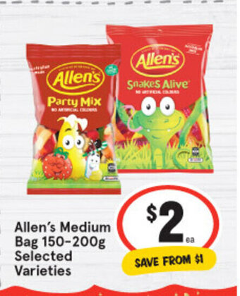 IGA Allen's Medium Bag 150-200g offer