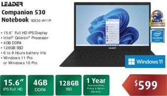 Leader Computers Companion 530 Notebook offer