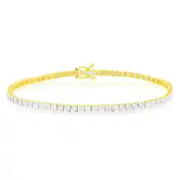 Shiels 1 Carat Luminesce Lab Grown Diamond Tennis Bracelet in 9ct Yellow Gold offer