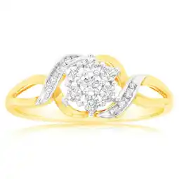 Shiels Luminesce Lab Grown Diamond Ring in 9ct Yellow Gold offer