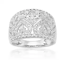 Shiels Sterling Silver Hearts Diamond Ring with 1 Brilliant Cut Diamond offer