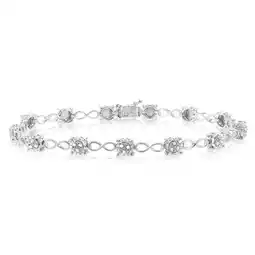 Shiels Sterling Silver 1/4 Carat Diamond 18cm Bracelet Set With 39 Diamonds offer