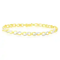 Shiels 9ct Alluring Yellow Gold Diamond Fancy Bracelet offer