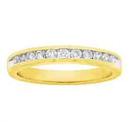 Shiels 9ct Yellow Gold 1/3 Carat Diamond Ring with 11 Brilliant Diamonds offer