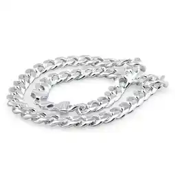 Shiels Sterling Silver 350 Gauge Diamond Cut 55cm Curb Chain offer