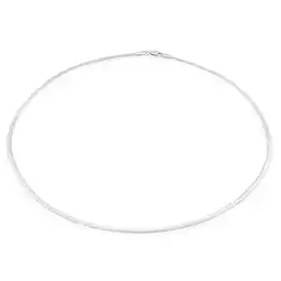 Shiels 9ct Yellow Gold & White Gold Silver Filled Omega Reversible Chain offer