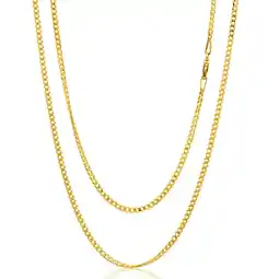 Shiels 9ct Yellow Gold 50cm 60 Gauge Curb Chain offer
