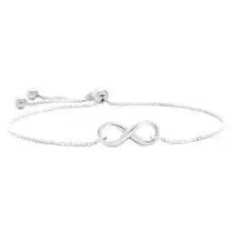 Shiels Sterling Silver Fancy Infinity Adjustable Bracelet offer