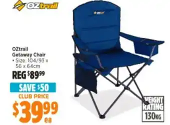 Anaconda OZtrail Getaway Chair offer