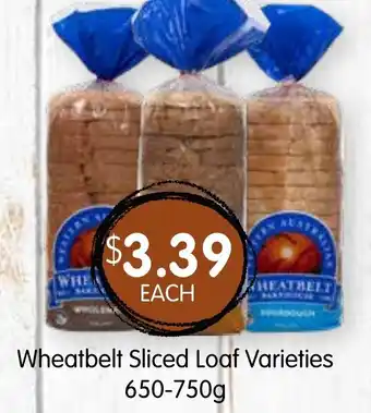 Spudshed Wheatbelt Sliced Loaf Varieties offer