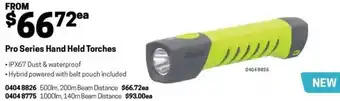 Blackwoods Pro Series Hand Held Torches offer