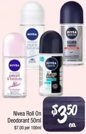 Farmer Jack's Nivea Roll On Deodorant offer