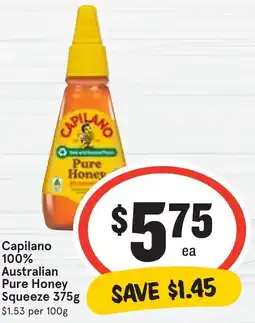 Ritchies Capilano 100% Australian Pure Honey Squeeze offer