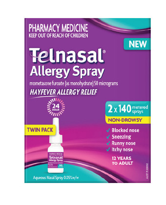 Discount Drug Stores Telnasal allergy spray twin pack 2 x 140 metered sprays offer
