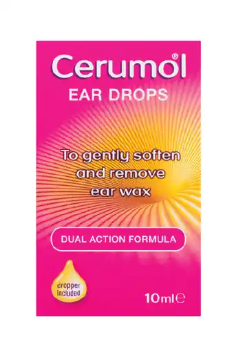 Cerumol ear drops dual action formula 10ml