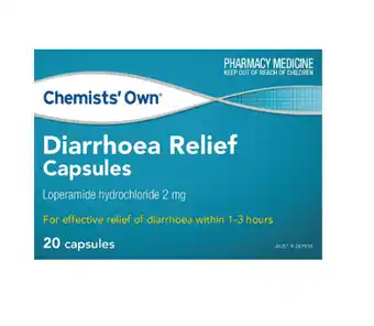 Discount Drug Stores Chemists' own diarrhoea relief 20 capsules offer