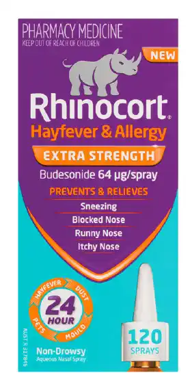 Discount Drug Stores Rhinocort hayfever & allergy nasal extra strength 64mcg 120 sprays offer