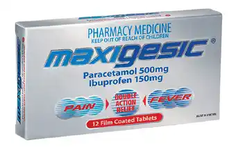 Maxigesic double action 12 tablets