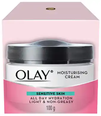 Discount Drug Stores Olay moisturising sensitive cream 100g offer