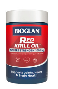 Bioglan red krill oil double strength 1000mg 60 capsules