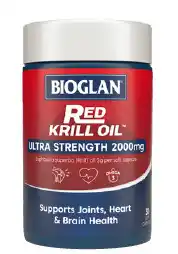 Discount Drug Stores Bioglan red krill oil ultra strength 2000mg 30 capsules offer