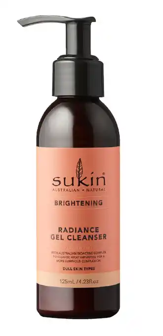 Sukin brightening radiance gel cleanser 125ml