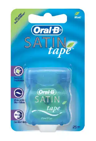 Oral-b dental tape satin mint 25m