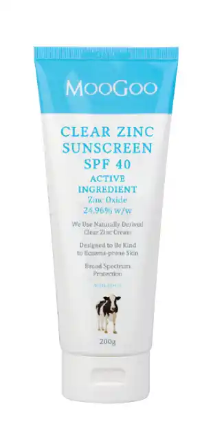 Discount Drug Stores Moogoo clear zinc sunscreen spf40 200g offer