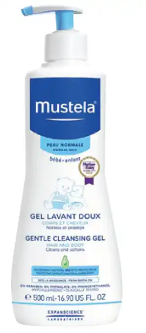 Mustela gentle cleansing gel 500ml