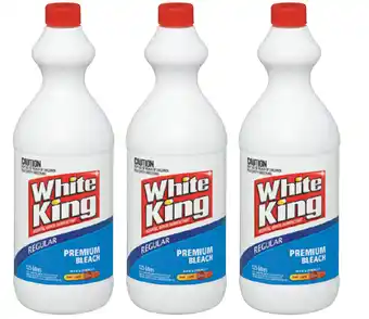 White king bleach regular 1.25 litres