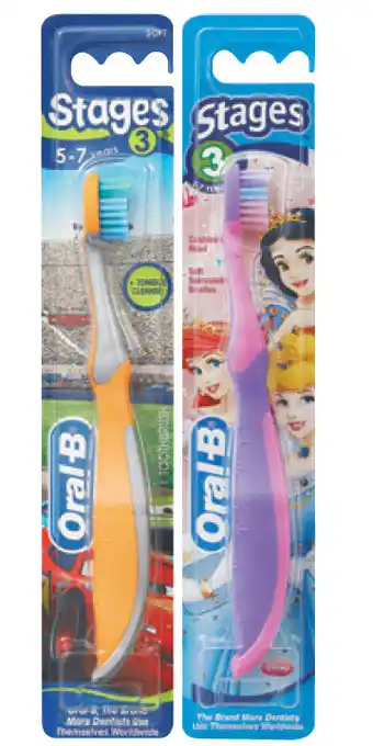 Chemist Discount Centre Oral-b stages 3 5-7 years toothbrush - sold separately offer